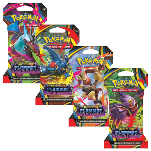 Artset ME02 Blister Boosters Flammes Fantasmagoriques Pokémon FR