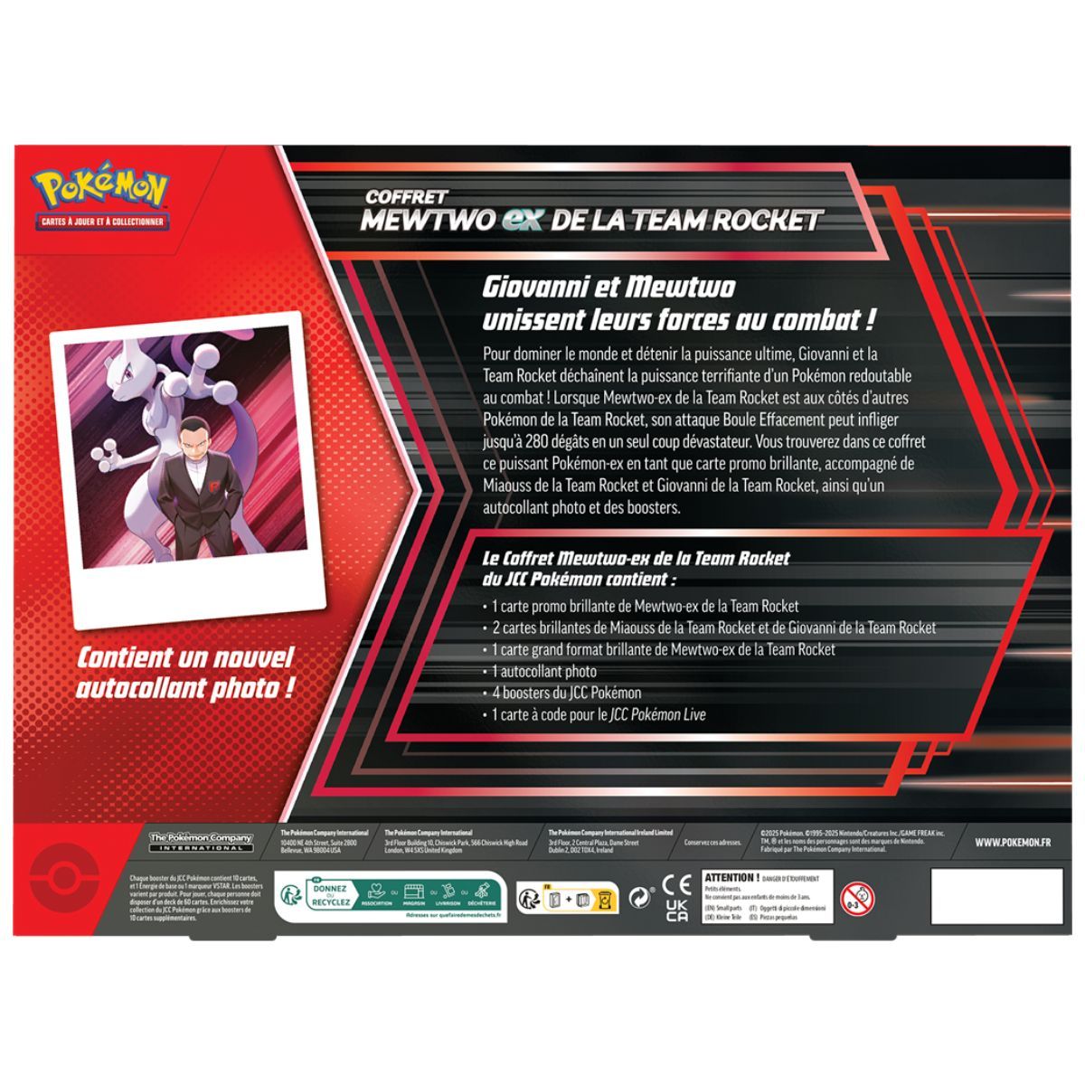Coffret Mewtwo-ex Team Rocket visuel 3