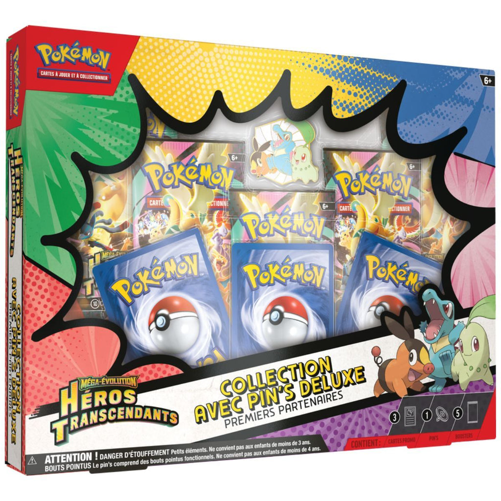 Coffret Premiers Partenaires Collection Pin's Deluxe Héros Transcendants Pokémon FR