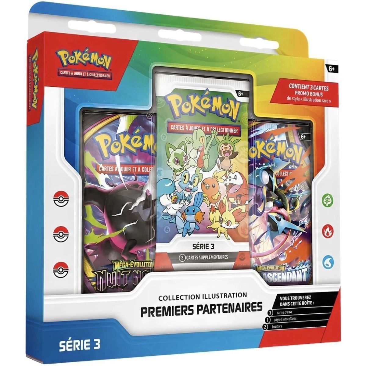 Coffret Premiers Partenaires Série 3 Collection Illustration Pokémon FR