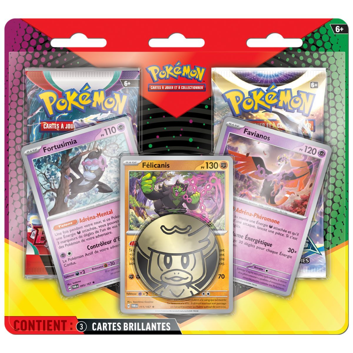 Duopack Félicanis Favianos Fortusimia Pokémon FR