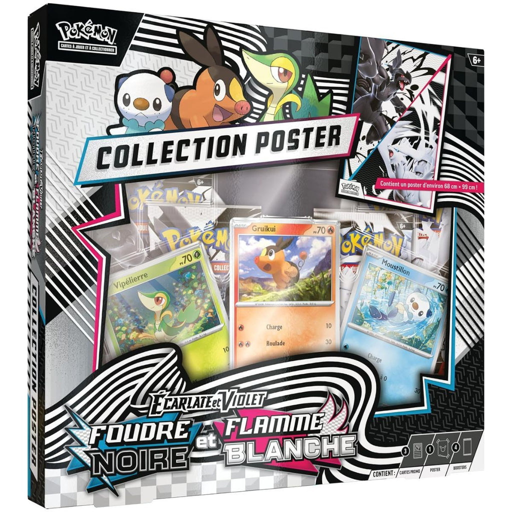 Coffret Collection Poster Foudre Noire Flamme Blanche Pokémon FR