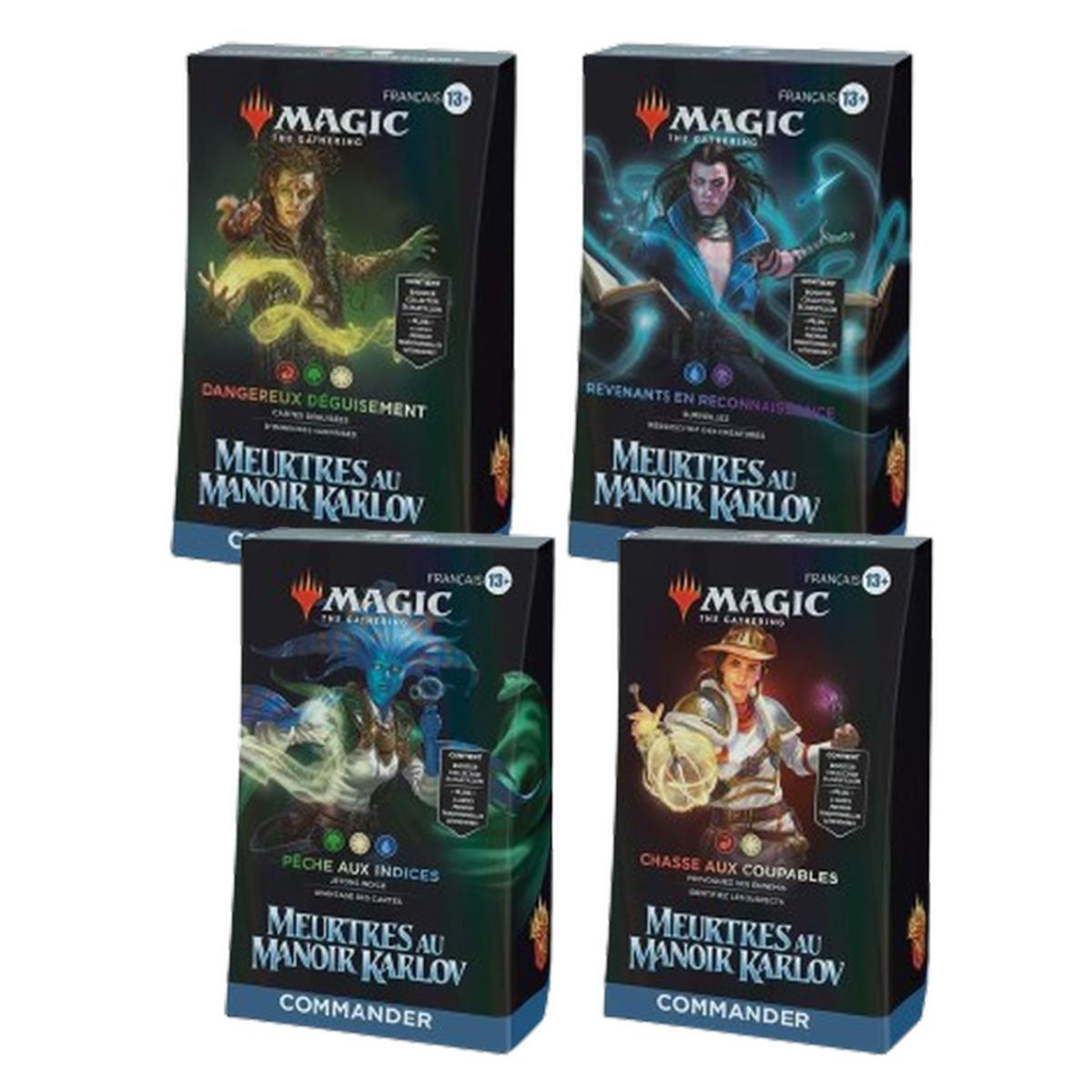 Meurtres au manoir Karlov - Lot de 4 Decks Commander - FR - Magic the Gathering - MKM