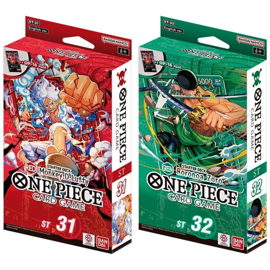 One Piece CG - Lot de 6 Decks pour Débutant ST-31 à ST-36 - EN