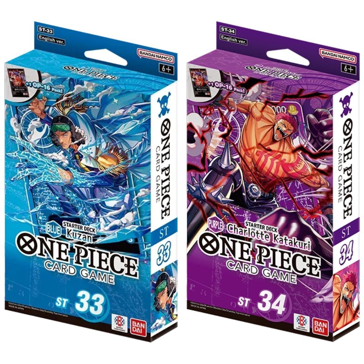 One Piece CG - Lot de 6 Decks pour Débutant ST-31 à ST-36 - EN