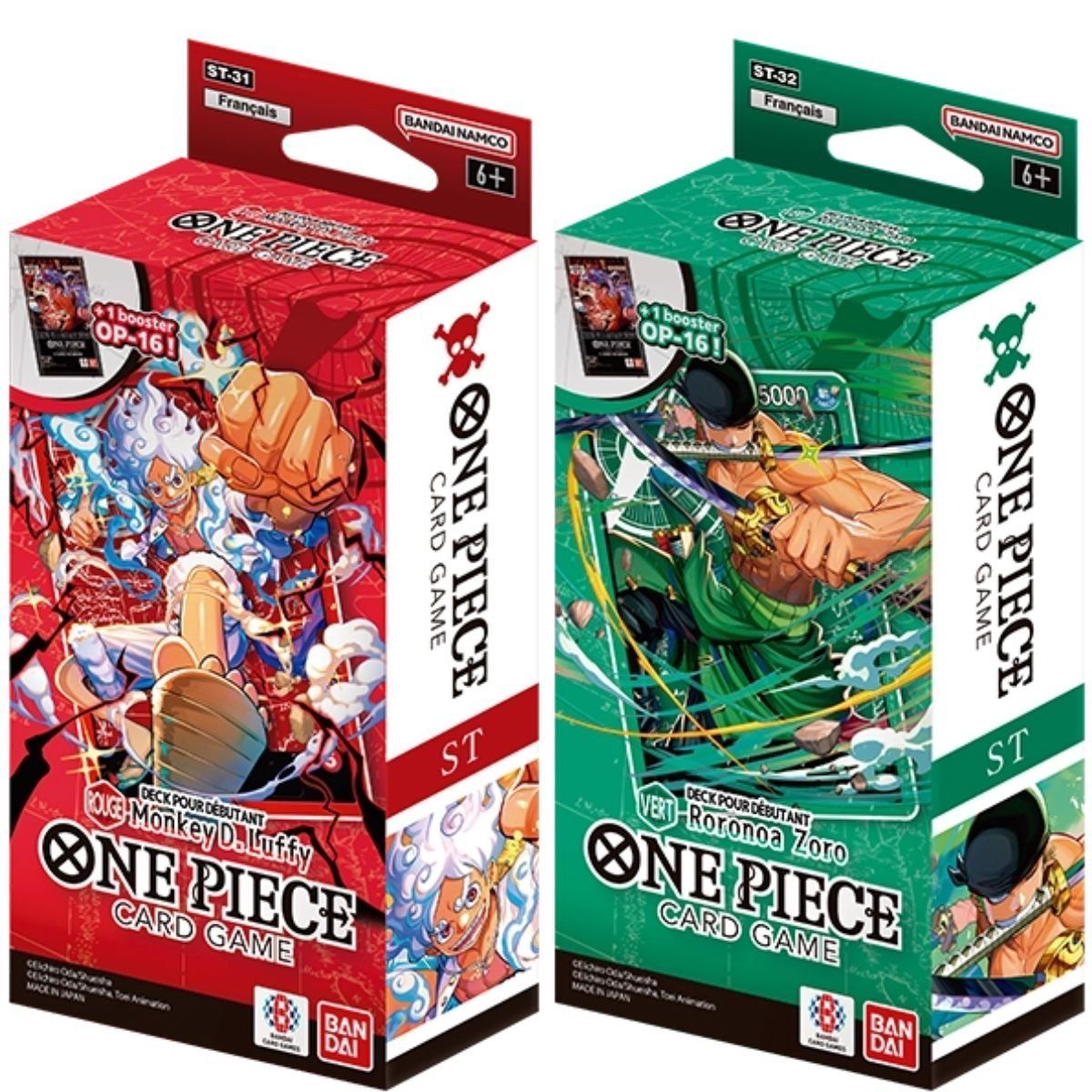 One Piece CG - Lot de 6 Decks pour Débutant ST-31 à ST-36 - FR