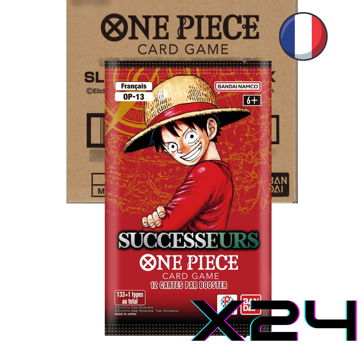One Piece CG - OP13 - SUCCESSEURS - Carton de 24 Boosters sous blisters - FR