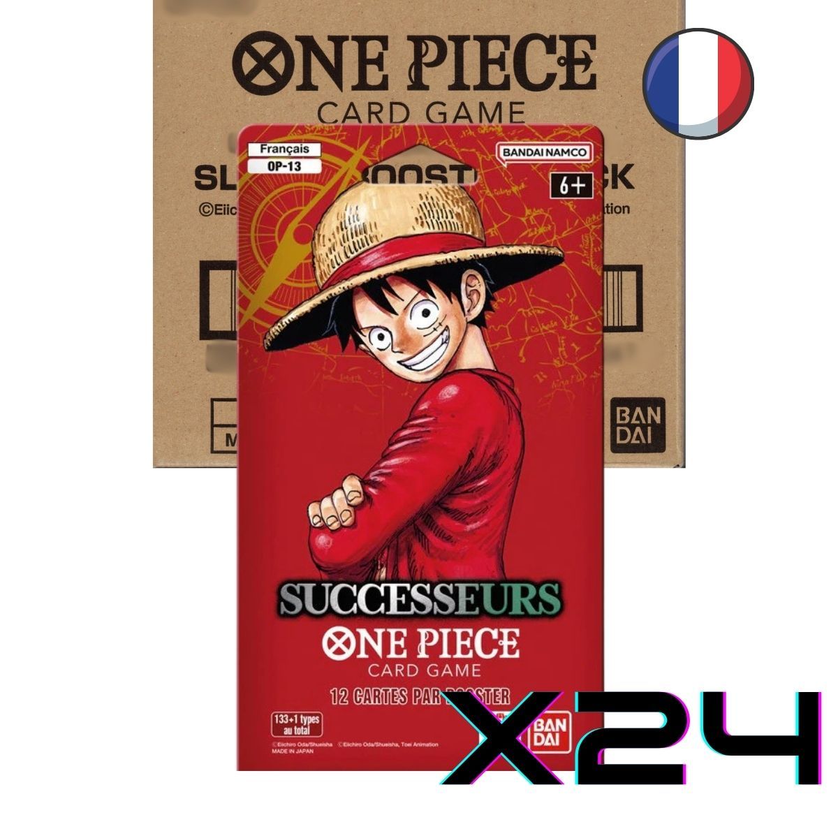 One Piece CG - OP13 - SUCCESSEURS - Carton de 24 Boosters sous blisters - FR